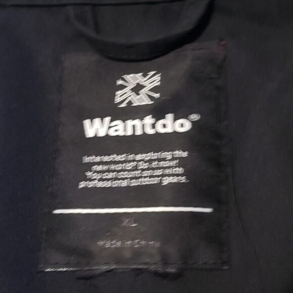 Wantdo Trench Coat Women's Size XL Black Double Breasted Belted - Picture 7 of 10